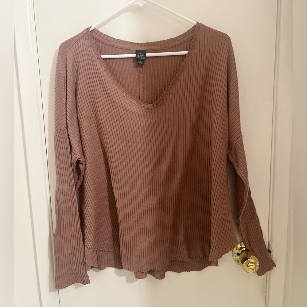 Wild Fable Long Sleeve Top - Mauve
